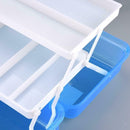 12 inch Translucent Carrying Case Art/Craft Supply Toolbox Storage Container