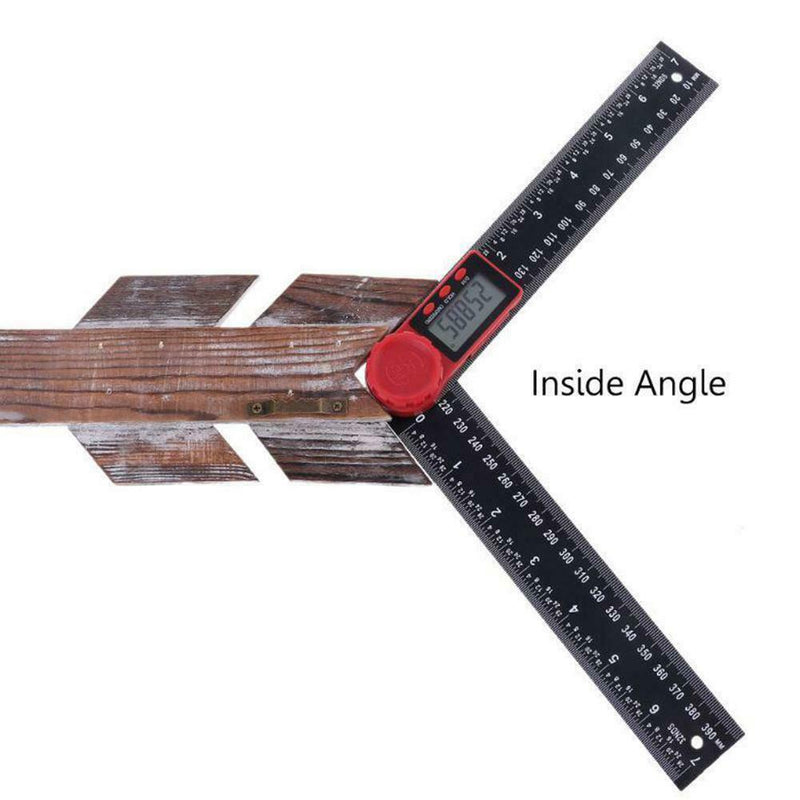 2in1 Digital Protractor Angle Finder Ruler Crown Trim Woodworking 7" 200mm 2019