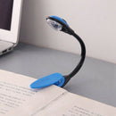 Mini Flexible Clip-on Bright Booklight LED Travel Book Reading Lamp White L