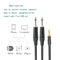 1/8" 3.5mm to Dual 6.35mm 1/4" Mono Jack Stereo Y-Splitter Headphone Audio tre
