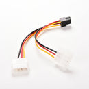 Dual (2x) Molex (4 Pin) to PCI-E (6 Pin) Power Converter Adapter Cable JR