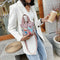 Mini Leather Shoulder Bag Women Graffiti Totes Messenger Handbag (Pink)