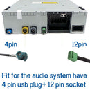 12 Pin 12V Car Wireless AUX Bluetooth 5.0 Adapter Hands Free Auto Bluetooth