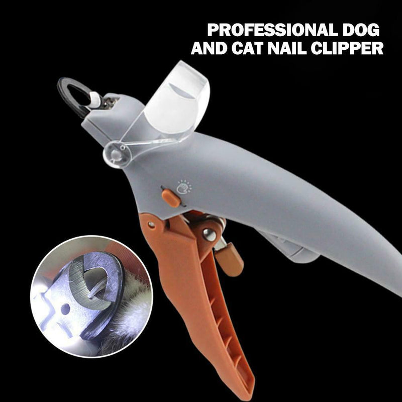 Professional Pet Nail Clipper Dog Cat Cutter Beauty Scissors LED Cutting Machine
