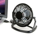 USB Small Desktop Office Fan 360 Degree Rotatable Computer Laptop Summer Cooler