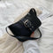 Women PU Leather Totes Handbags Solid Travel Shopping Shoulder Bags (Black) A