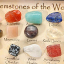 15pcs/Set Chakra Stones Natural Stone Reiki Healing Crystal Gemstones Gifts