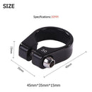 1pc MTB Cycling Seat Tube Clip Bike Release Seatpost Clamp (30mm Black) A