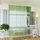 Door Window Tulle Voile Curtain Drape Panel Sheer Scarf Valance Divider Green