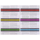 20pcs Reading Guide Strips Students Highlighter Colored Overlays Bookmark  A