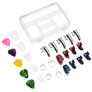 Guitar Accessories Kit Including 18 Pieces Thumb and Finger Picks (3 Types)