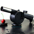 Hand Crank BBQ Fan Air Blower Powered Fire Bellows Outdoor Camping Cooking Tool