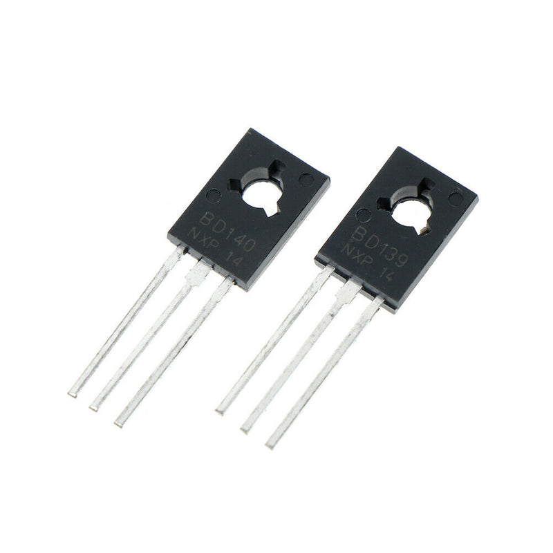 20Pcs BD139 BD140 ( BD140 10Pcs + BD139 10Pcs ) TO-126 power transistors Ew