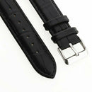 20mm Watch Spare PU Black Bracelet Watch Strap Band I7W6