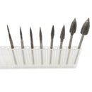 8Pcs diamond grinding head polishing needle bits burrs metal stone carving t ME