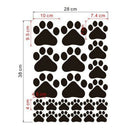 Home Bedroom Wall Stickers Mobile Dog Paw Waterproof C3N4