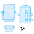 Waterproof Receiver Box for 1/10 Traxxas Slash 4x4 Truck - Transparent Blue