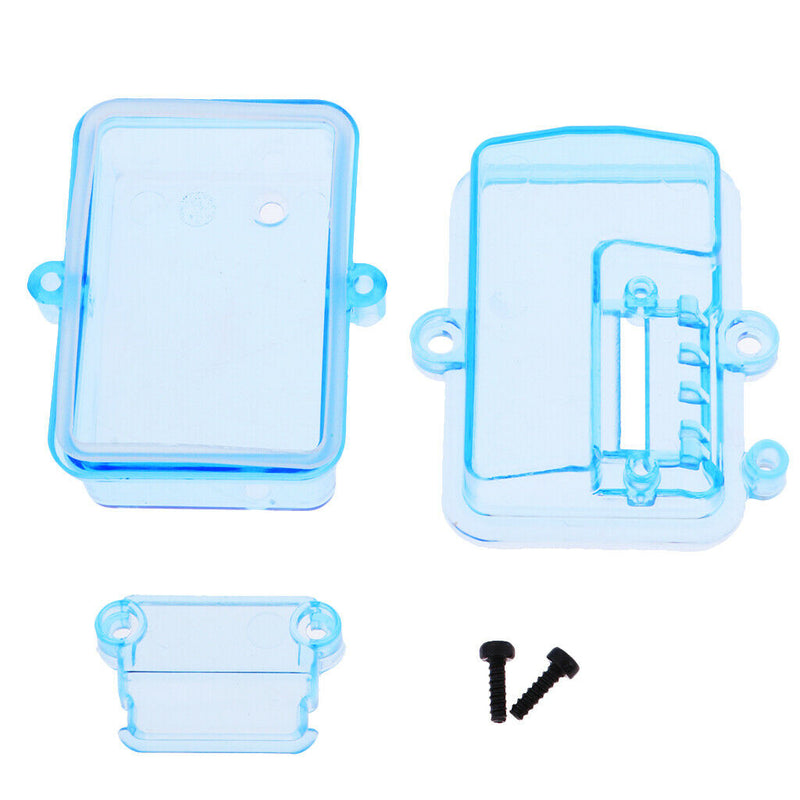 Waterproof Receiver Box for 1/10 Traxxas Slash 4x4 Truck - Transparent Blue