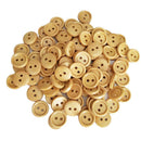 200Pcs Wooden 2 Holes Round Sewing Buttons DIY Craft Scrapbooking 13mm 15mm