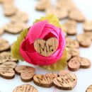 100pcs Wooden Heart Mr & Mrs Rustic Wedding Party Favours Table Confetti Decor