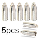 5pcs Metal XLR 3 Pin Male to RCA Female Audio Jack Adapter Plug Connector
