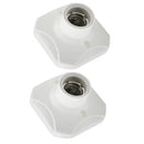 2Pcs E27 Socket Lamp Holder Screw Lamp