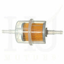 Universal Petrol Inline Motorcycle Fuel Filter To Fit 6mm and 8mm Pipes