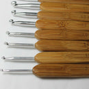 Bamboo Crochet Beginner Set Mixed Aluminum Handle Crochet Hooks Kit Bamboo