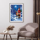 Diamond Painting Santa Claus Elk 5D Full Round Wall Picture DIY Kit 30x40cm