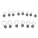 14pcs Telescopic Fishing Rod Guides Tips Repair Kit Line Rings Eyes Set, 14