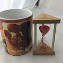9cm 30 Seconds Hourglass Sandglass Sand Timer Kitchen Clock Home Decor Red