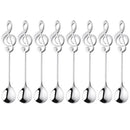 8Pcs Cute Music Theme Tea Stirring Spoon Coffee Spoon Stainless Steel Note  D5M5