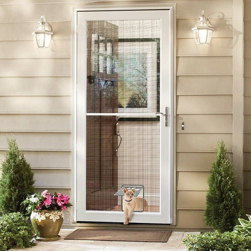 Pet Screen Door - Pet Window Screen Dog Door Screen Door for Cats Dogs--Sma