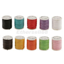 10 Rolls Waxed Cotton Fabric String Thread Cord Rope Beading Jewelry Crafts