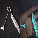 1XLuminous Night Whale tail Bookmark Label Read Maker Book MarkStationeryCopper3