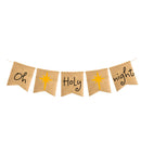 Oh Holy Night Bunting Banner Christmas Eve Decorations
