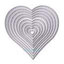 10X Heart Sewing thread Metal Cutting Dies DIY Scrapbooking Embossing Card Decor