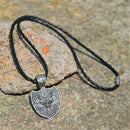 Men Viking Pendant Necklace Deer Symbol Slavic Wheel Nordic Amulet Pagan Jewelry