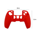 Silicone Game Controller Cover for SONY PS5 Joystick Skin Case (Red) A