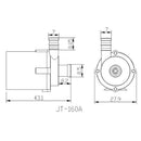 DC 4V-6V 150L/H Micro Brushless Submersible Water Pump Motor Cooling Pump+USB