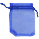 100 Organza Wedding Party Favor Gift Candy Sheer Bags Jewelry Pouch Dark bl