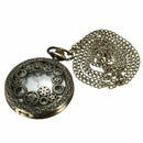Retro Steampunk pocket watch quartz chain watch watches pendant necklace gi B6B6