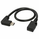 Type C to MICRO-USB Adapter 3.1 90 Degree Right Angle Converter Data Syncin J9V5