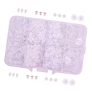 1666 Pieces Clear Plastic Rubber Silicone Bullet Clutch Earring Safety Backs