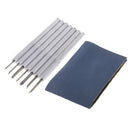 7 Pieces Assorted Shape Round and Flat Head Metal Wood Carving Set for DIY