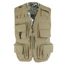 Men Multi Pocket Waistcoat Fishing Vest Photography Work Camera Vest 4XL with