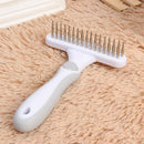 Pet Cat Dog Hair Removal Needle Comb Fur Trimming Open Knot Brush (Green) A