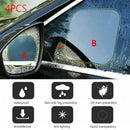 4x Clear Car Rearview Mirror Window Anti Dazzle Rainproof Protective Films Cover