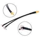 15cm SMA Female To 2 x TS9 Male Plug Y Splitter Combined Pigtail Cable RG1_
