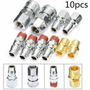 10Pcs 1/4 inch BSP Air Line Hose Compressor Fitting Connector Coupler Quick